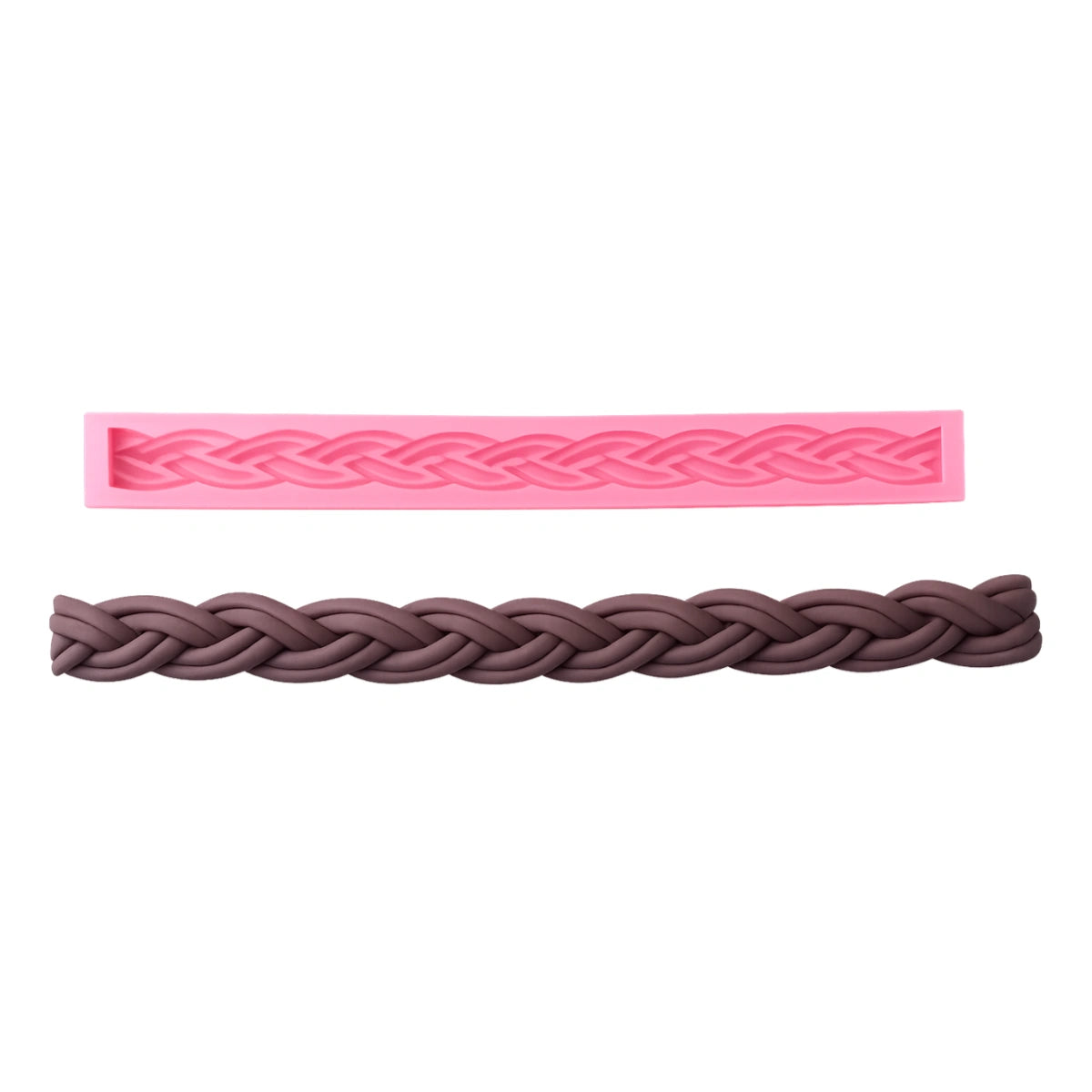 Braided Border Silicone Mould