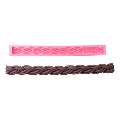 Braided Border Silicone Mould