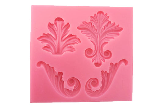 Grass Border Type 4 - Fleur De Lis Silicone Mould - Iconic Cake Art