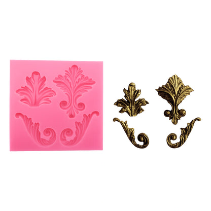 4 Fleur De Lis Silicone Mould - Fondant Mold