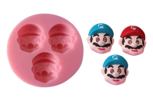 Mario Head Silicone Mould - Iconic Cake Art