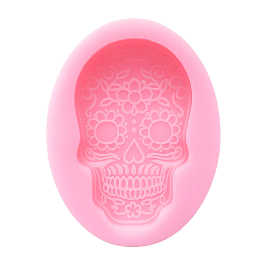 Sugar Skull Silicone Mould - Halloween Mold