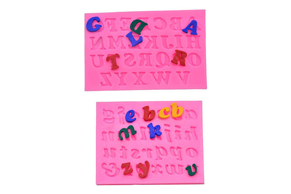 Abc Upper and Lower Case Letters Silicone Mould - Iconic Cake Art