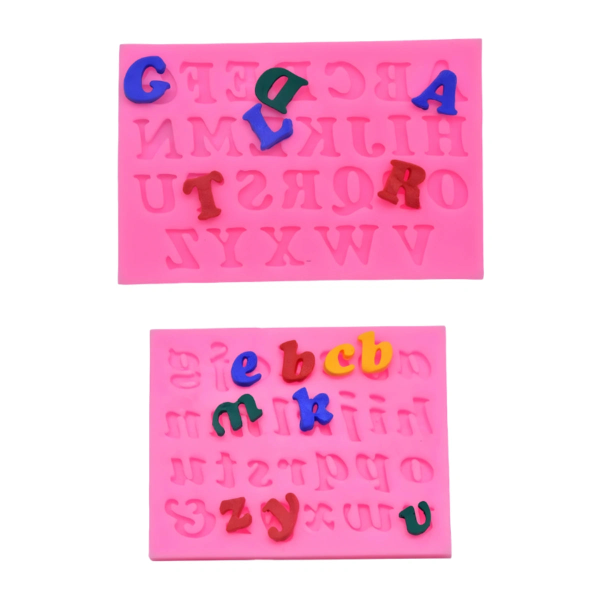 Abc Upper And Lower Case Letters Silicone Mold