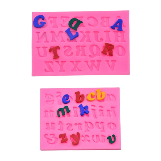 Abc Upper And Lower Case Letters Silicone Mold
