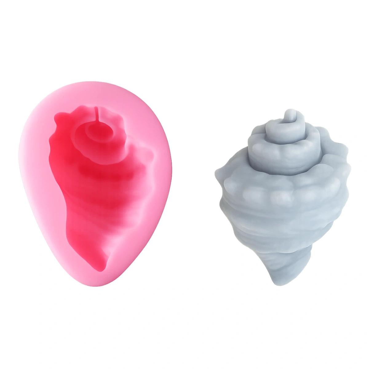 Conch Large Sea Shell 3D Fondant / Gumpaste Silicone Mould / Mold