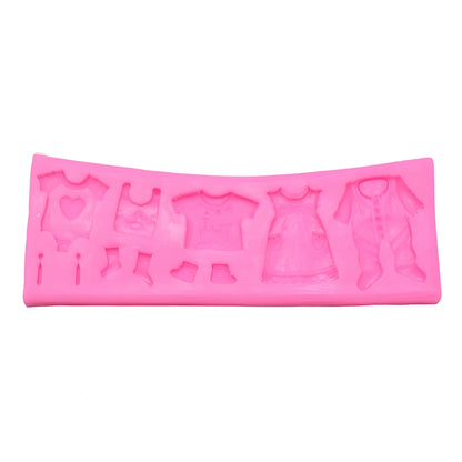 Baby Clothes Line Gumpaste / Fondant Silicone Mould / Mold