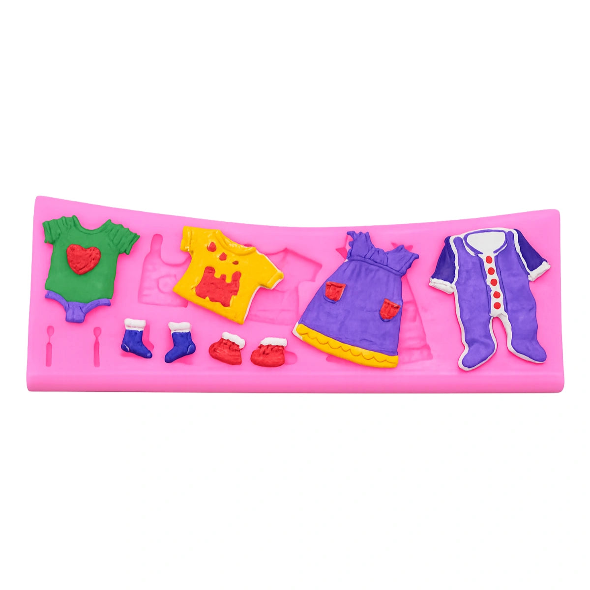 Baby Clothes Line Gumpaste / Fondant Silicone Mould / Mold