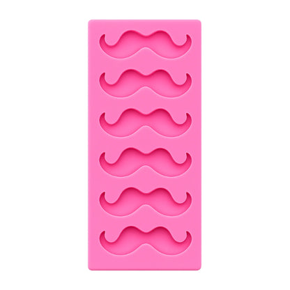 Mini Mustache Silicone Mold - 6 Cavities - Gum Paste Mould