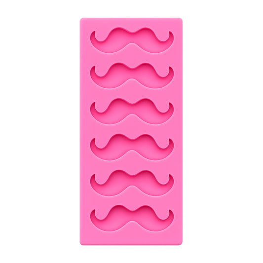 Mini Mustache Silicone Mold - 6 Cavities - Gum Paste Mould