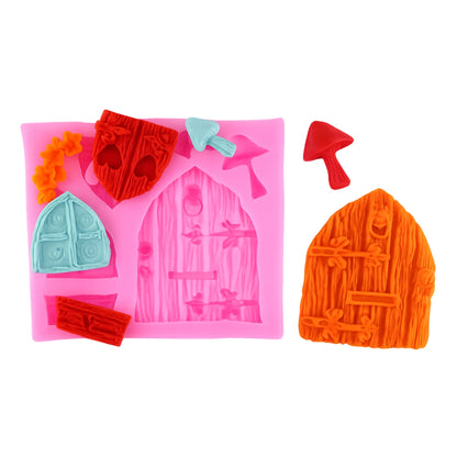 Castle Door / Window / Wood Designs - Silicone Mould - 7 Types