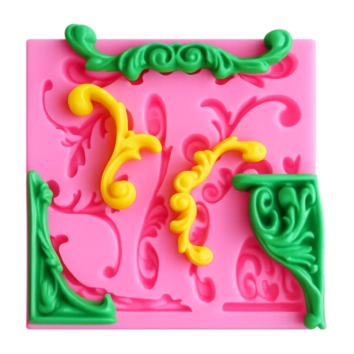 Border Designs 103*101*10mm Silicone Mould