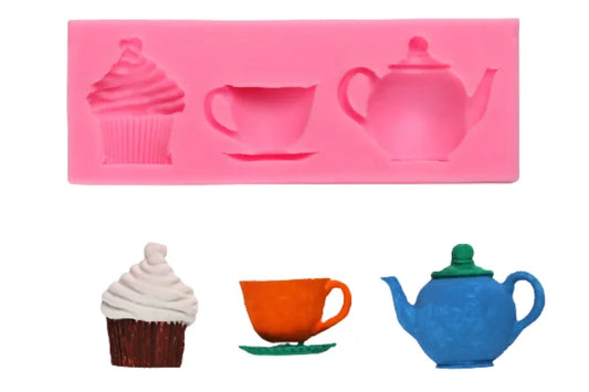 Tea Party 123mm x 46mm x 12mm - Iconic Cake Art