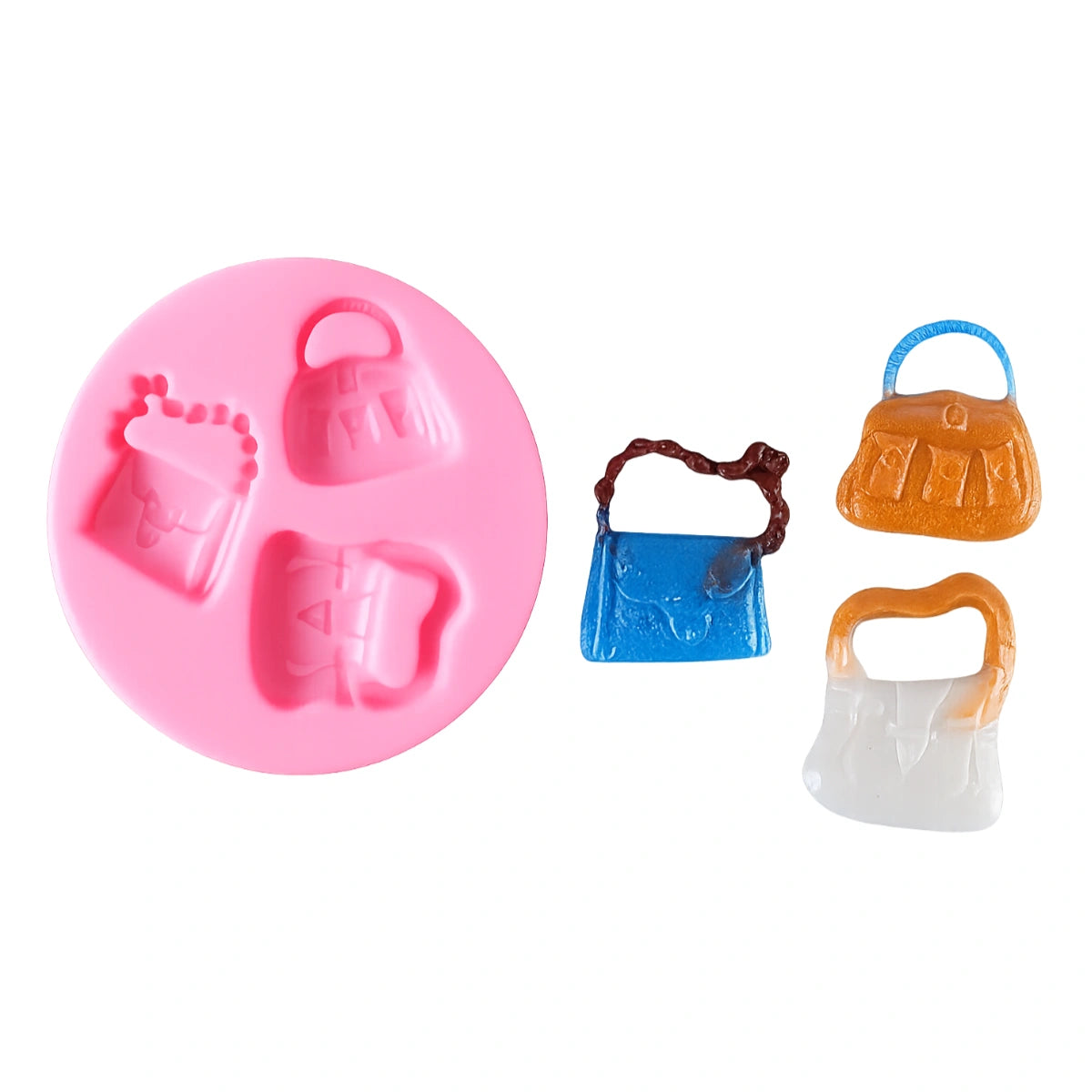 Ladies Handbags -Sugarcraft Pink Silicone Mould
