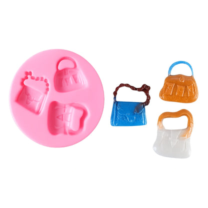 Ladies Handbags -Sugarcraft Pink Silicone Mould