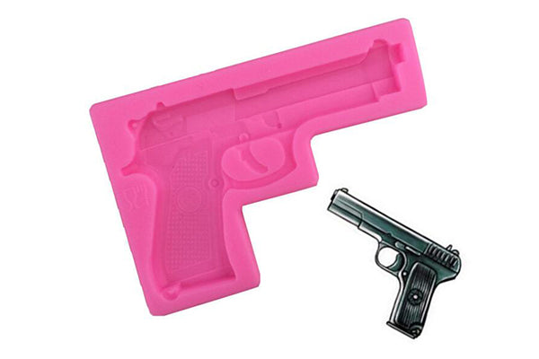Pistol Gun Silicone Gum Paste Fondant Mould - Iconic Cake Art