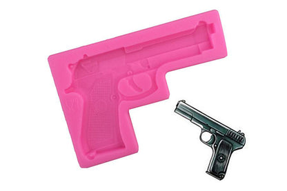 Pistol Gun Silicone Gum Paste Fondant Mould - Iconic Cake Art
