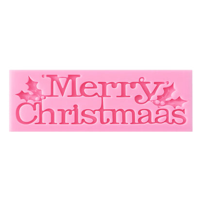 Merry Christmas Mold - Silicone Mould