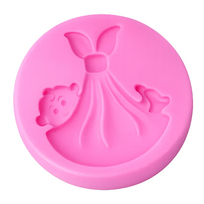 Swaddling Baby -Sugarcraft Pink Silicone Mould