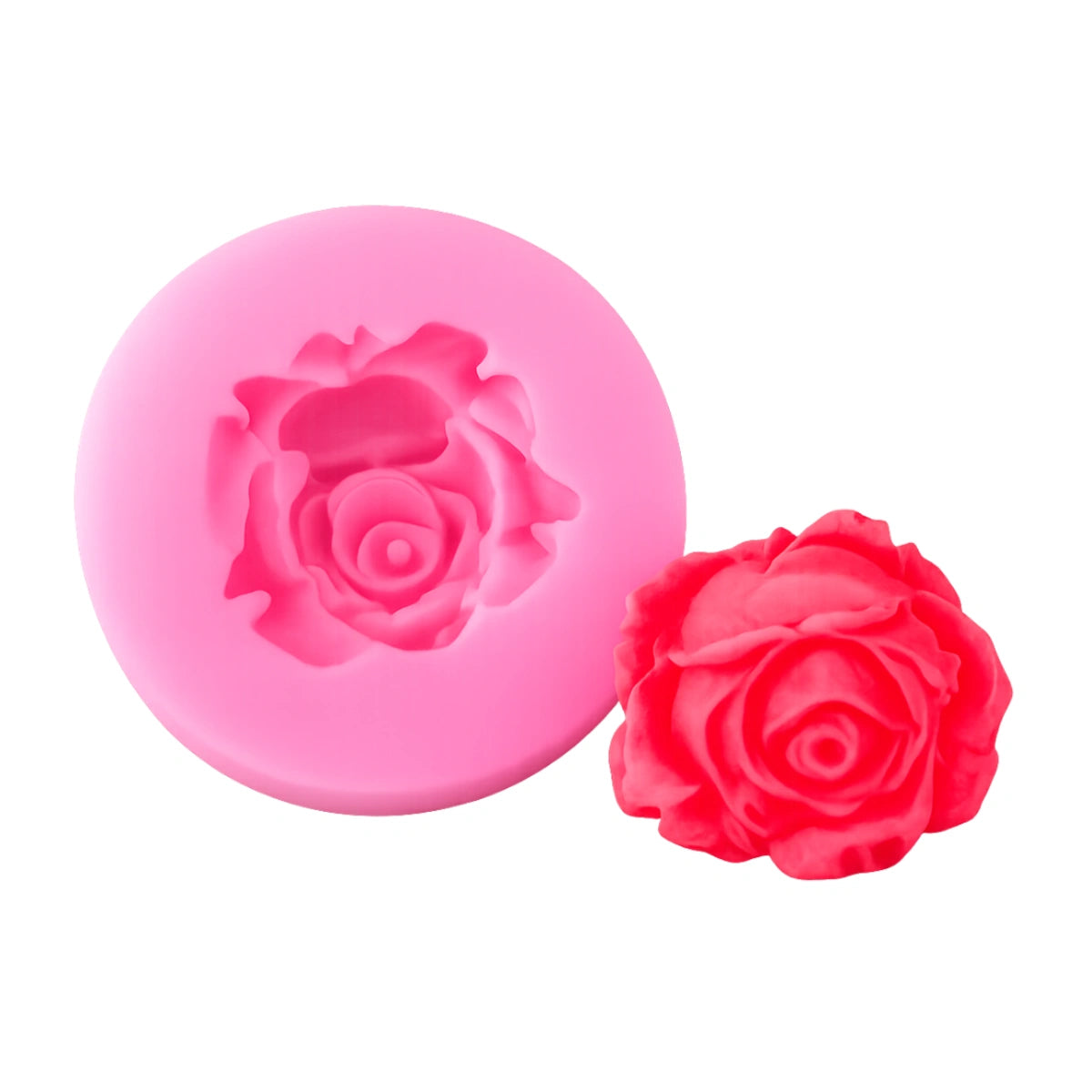 Small Rose 3.5cm - Sugarcraft Pink Silicone Mould