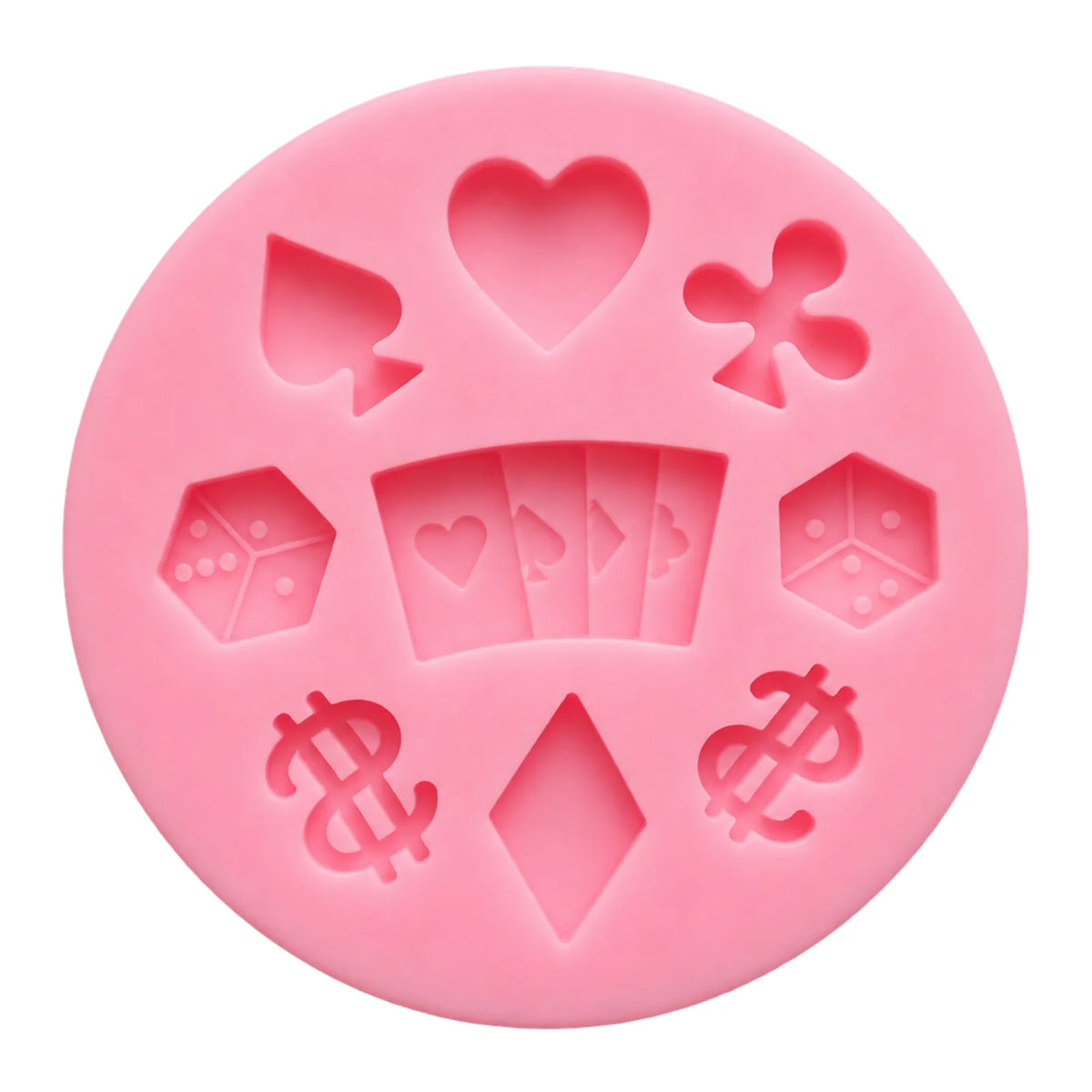 Poker Silicone Mold - Poker Set Mould