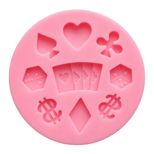 Poker Silicone Mold - Poker Set Mould