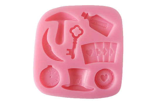 Wonderland Icons Silicone Mould - Premium - Iconic Cake Art