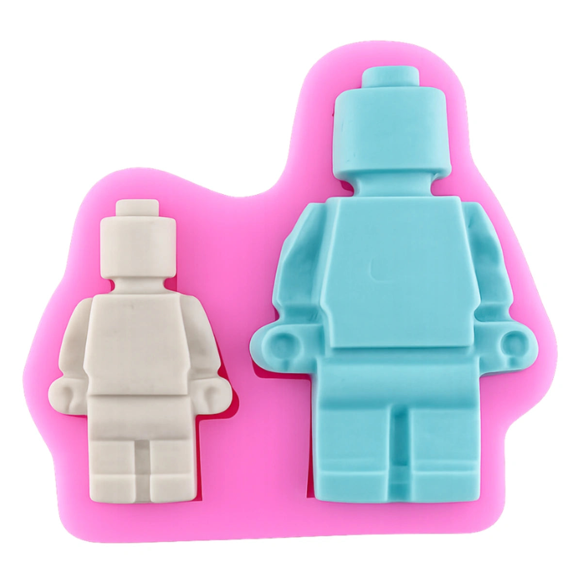 Two Lego Men Silicone Mould - Mold