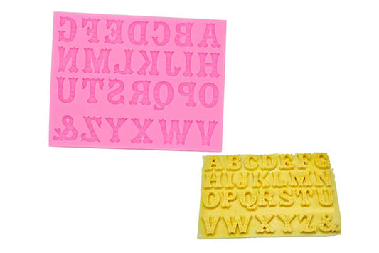 Alphabets Uppercase Silicone Mould - Iconic Cake Art