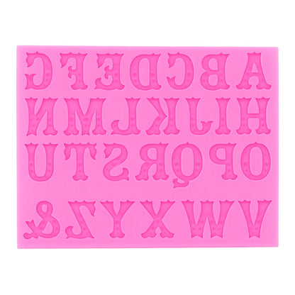 Alphabets Uppercase - Stylish Font - Sugarcraft Silicone Mould