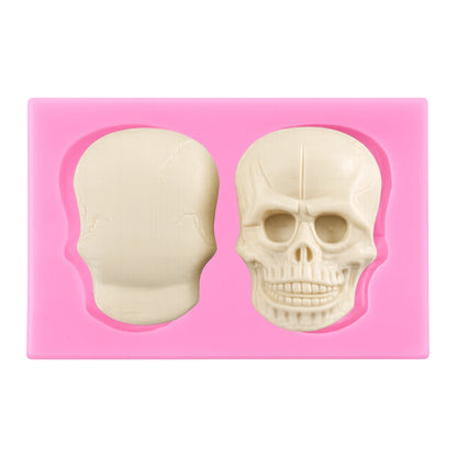 3D Skull Silicone Mold - Halloween Mould
