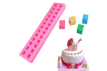 Alphabet Blocks Silicone Mould - Iconic Cake Art