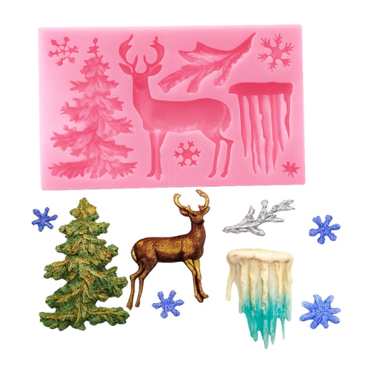 Christmas Mold - Silicone Mould - Winter