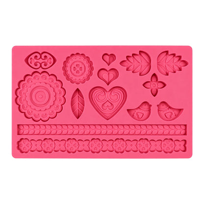 Folk Silicone Mold