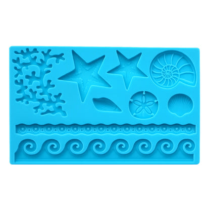 Sea Life - Silicone Mould - Fondant Gumpaste Mold