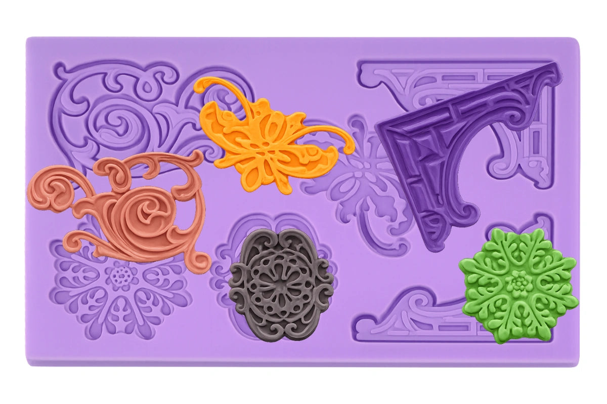 Fancy Scroll - Silicone Mould - Iconic Cake Art
