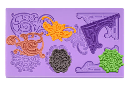 Fancy Scroll - Silicone Mould - Iconic Cake Art
