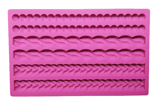 Edges Impression Silicone Mould - 3 Designs - Iconic Cake Art