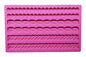 Edges Impression Silicone Mould - 3 Designs - Iconic Cake Art