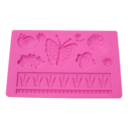 Garden Themes Impression Mat Silicone Mould