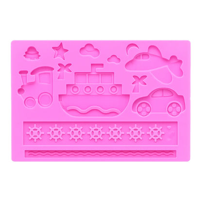 Transport - Car Plane Train Boat Silicone Mold