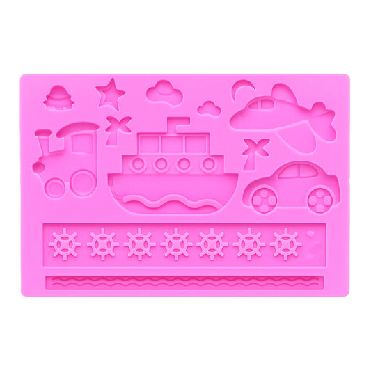 Transport - Car Plane Train Boat Silicone Mold