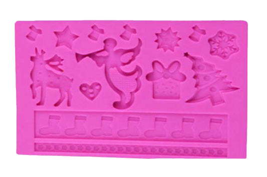 Christmas Themes Impression Mat - Iconic Cake Art