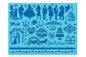 Wedding Silhouette 3 Cake Lace Mat - Silicone - Iconic Cake Art
