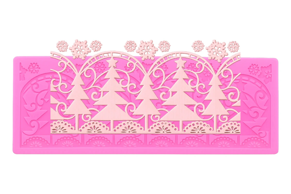 Christmas Scroll Mhc002 - Iconic Cake Art