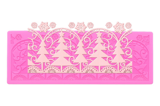 Christmas Scroll Mhc002 - Iconic Cake Art