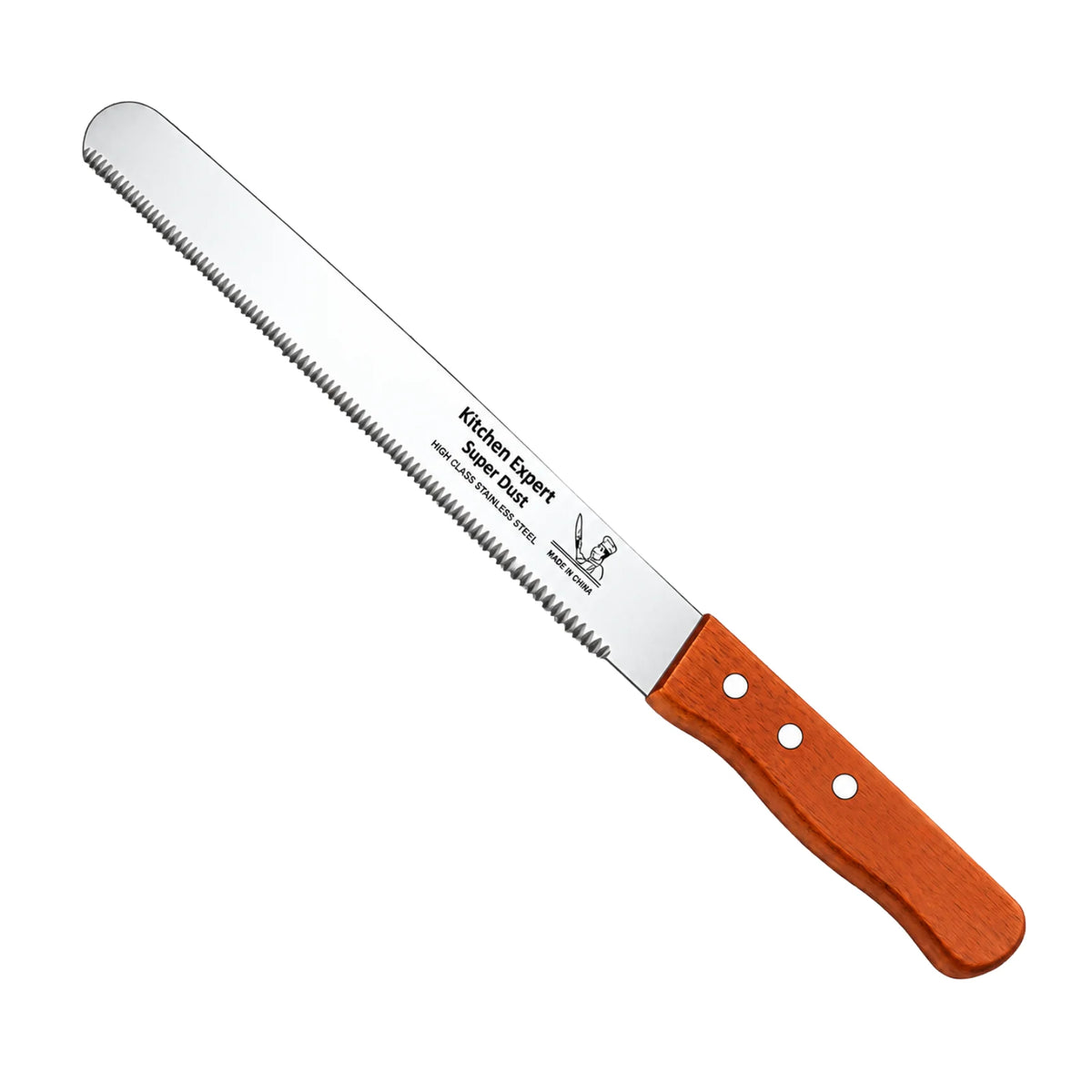 Cake Slicer Knife with Wide Serrated Teeth 12 Inch - Iconic Cake Art