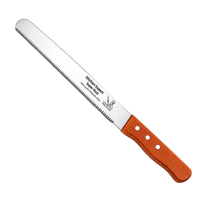 Cake Slicer Knife with Wide Serrated Teeth 12 Inch - Iconic Cake Art