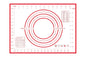 White Silicone Baking Mat - includes Measurements - 30cm x 40cm