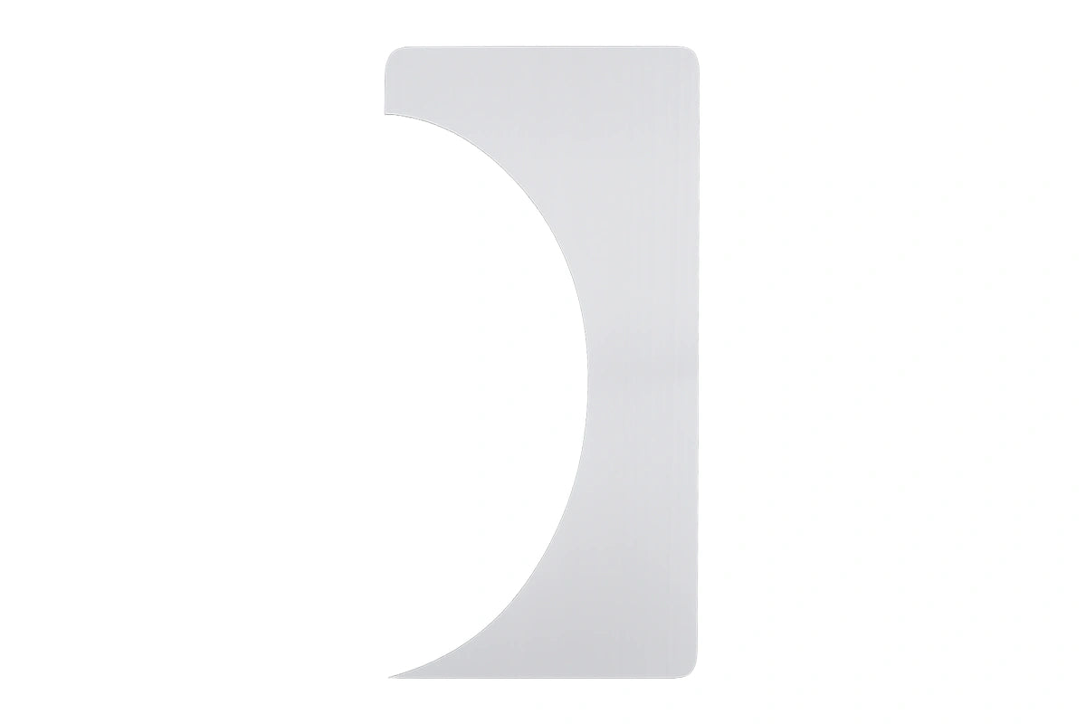 Stainless Steel Scraper Round Decorating Comb - 8 inches